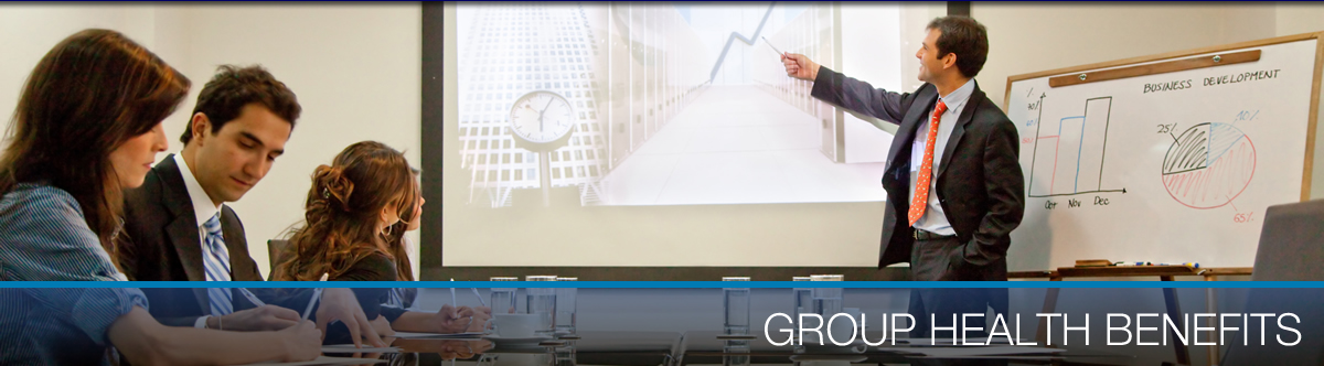 Group of employees having a meeting